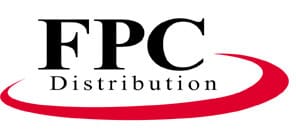 FPC Distribution logo with red swoosh, promoting logistics and supply chain solutions.