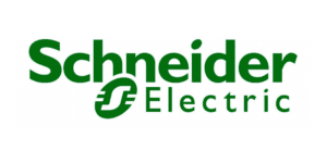 Schneider Electric logo in green.