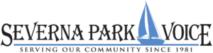 Severna Park Voice logo featuring a sailboat, serving the community since 1981.